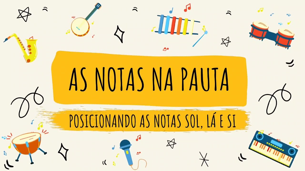 AS NOTAS NA PAUTA - SOL, LÁ E SI @MúsicaemPauta