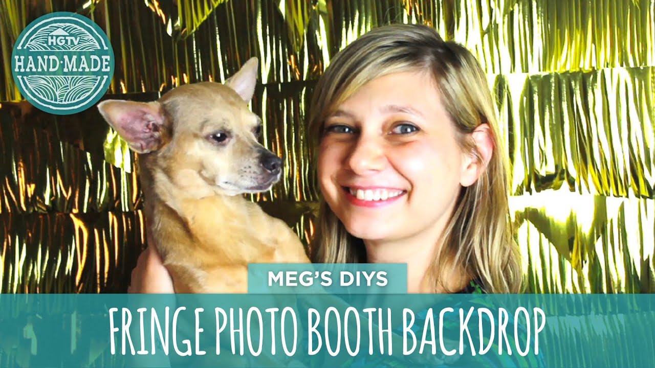 DIY Photo Booth Backdrop- HGTV Handmade