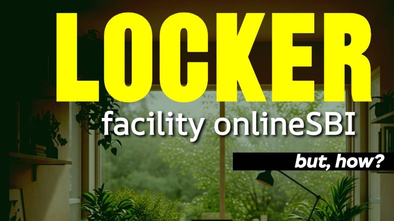 SBI LOCKER APPLY ONLINE THROUGH NETBANKING | LOCKER ONLINE APPLY KARE ONLINESBI SE