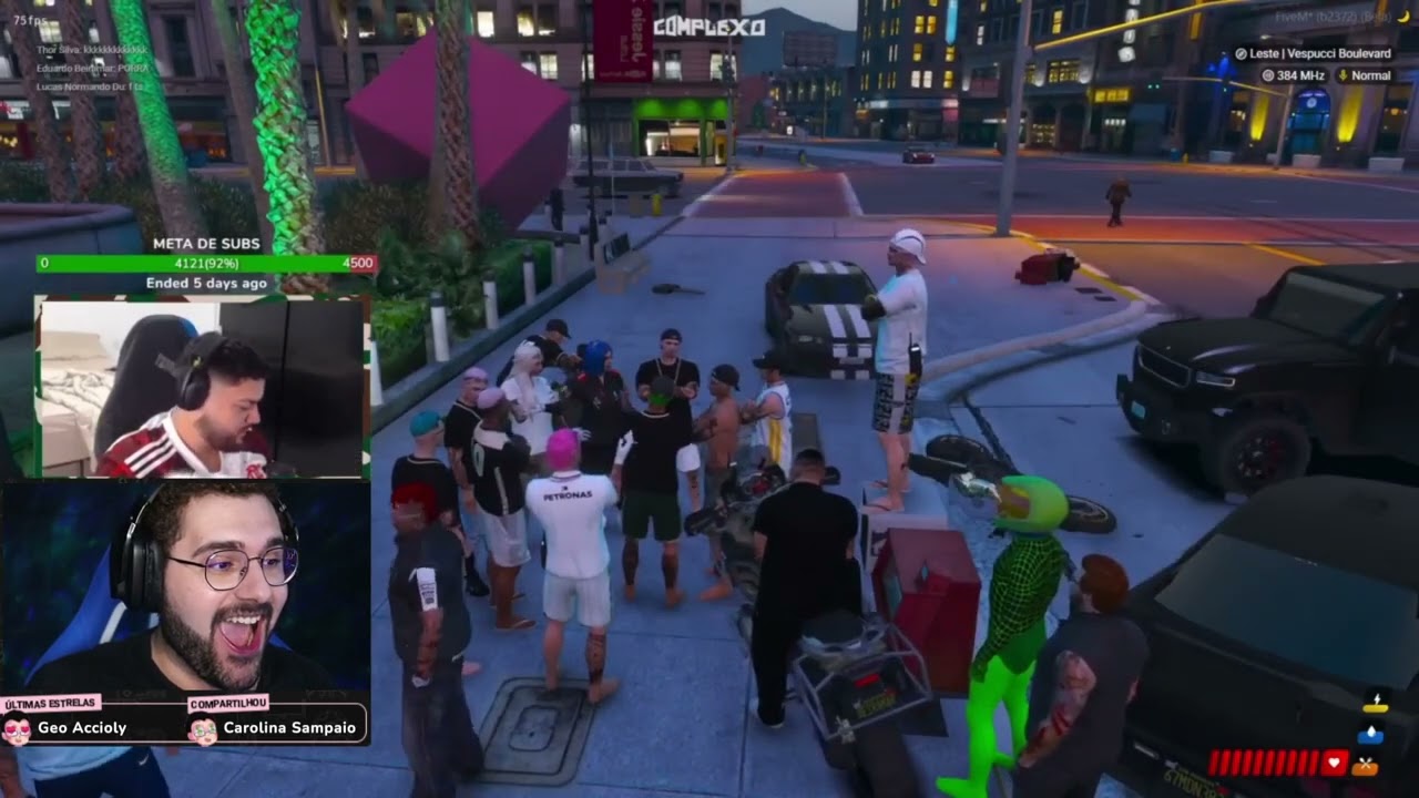 Luqueta chamando namorada do Blue de corna na praça! 🤣 Park Tiffany GTA RP