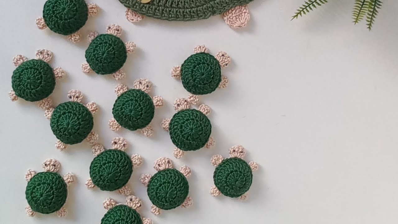 Jogo de memória tartaruga 🐢 amigurumi em crochê (aula 1 de 2 aula) minis tartaruga