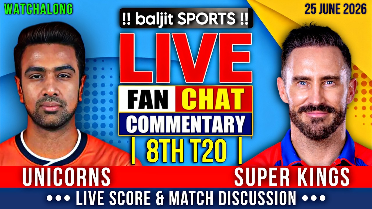 🔴 SFU vs TSK | San Francisco Unicorns vs Texas Super Kings | 8th T20 | Live Score & Fan Commentary