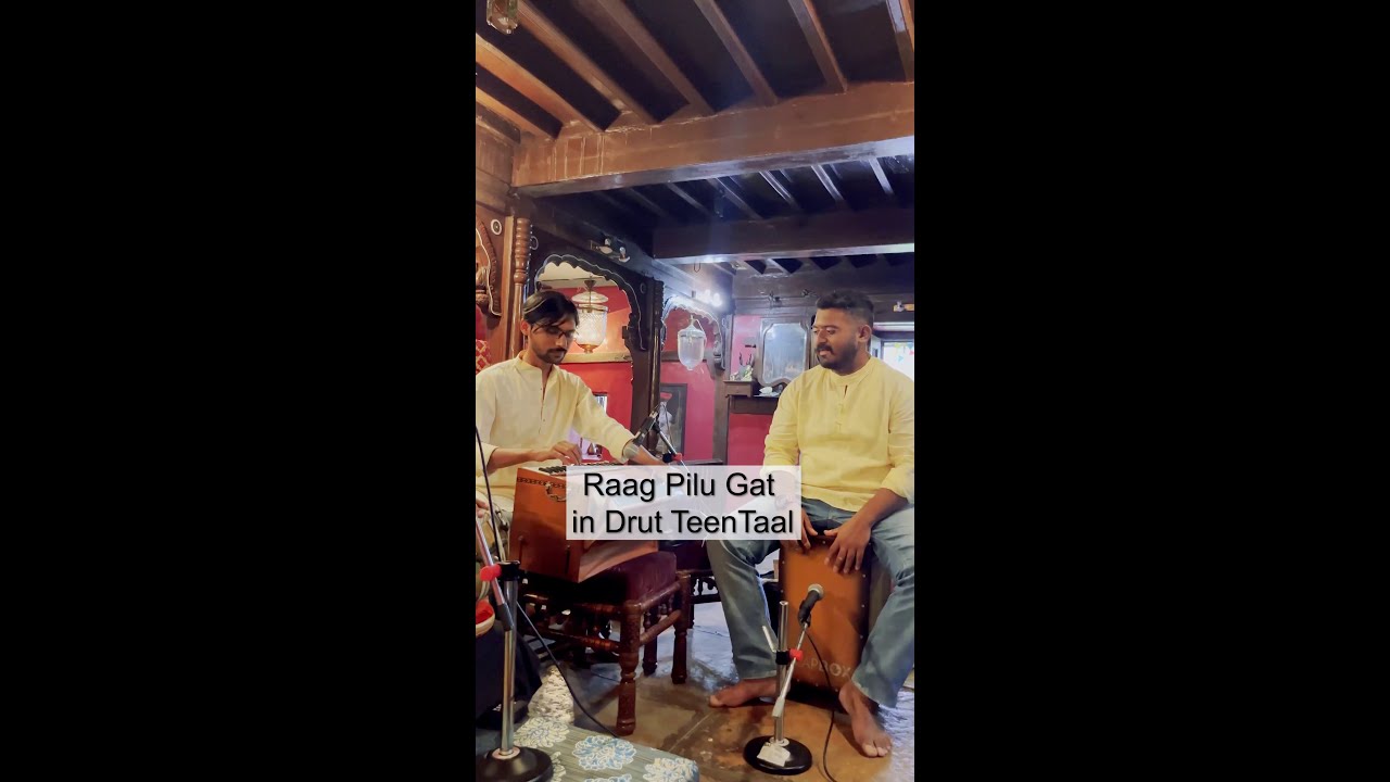 Raag Pilu Gat in Drut TeenTaal | Harmonium Fusion | Tabla Cajon