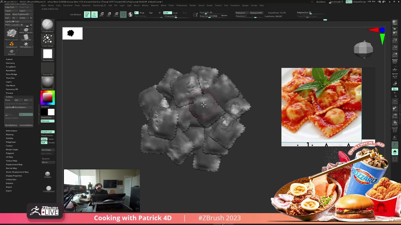 Cooking with Patrick 4D – ZBrush 2023