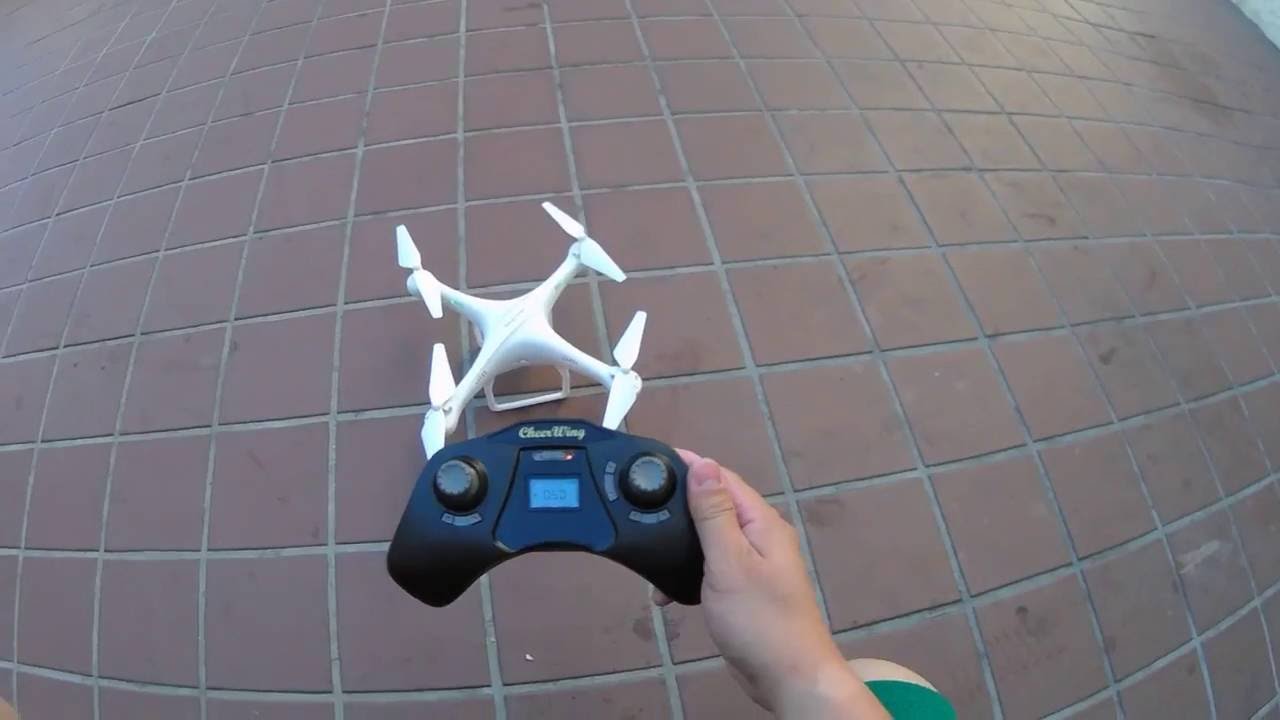 Cheerwing CW4 quadcopter unboxing and demo