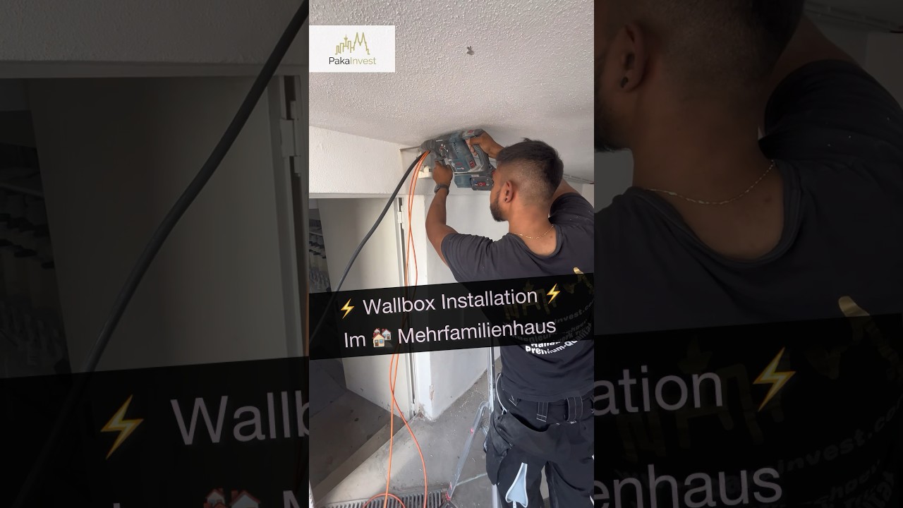 ⚡️Wallbox Installation Mehrfamilienhaus ⚡️ #strom #electrician #elektrik #installation #electrical