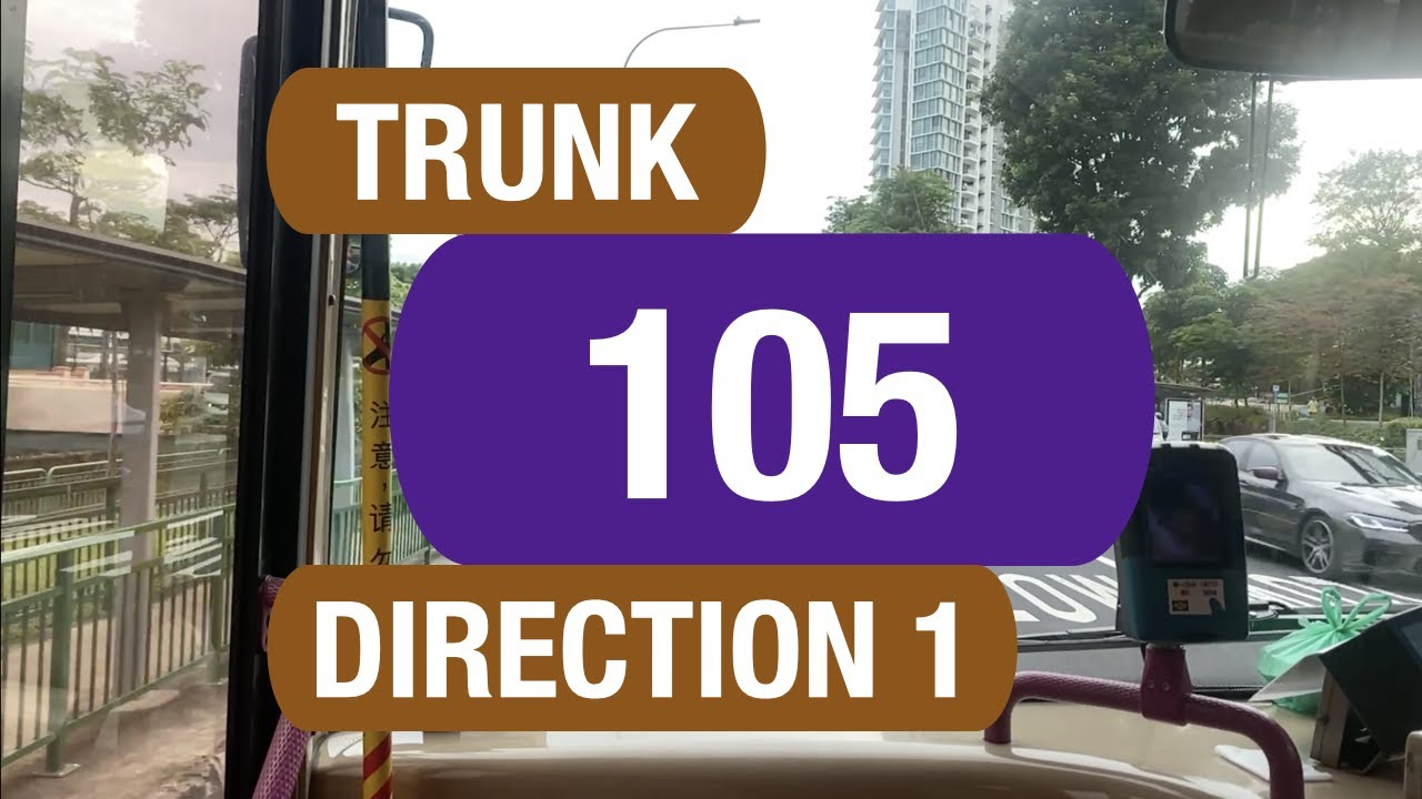 SBS Transit Trunk 105 (Direction 1) | Bus Service Route Visual