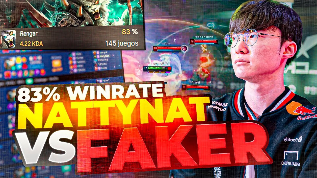 OTP RENGAR 83% WINRATE SE MIDIÓ VS FAKER!! 🤯 Y ESTO PASÓ *NattyNatt*