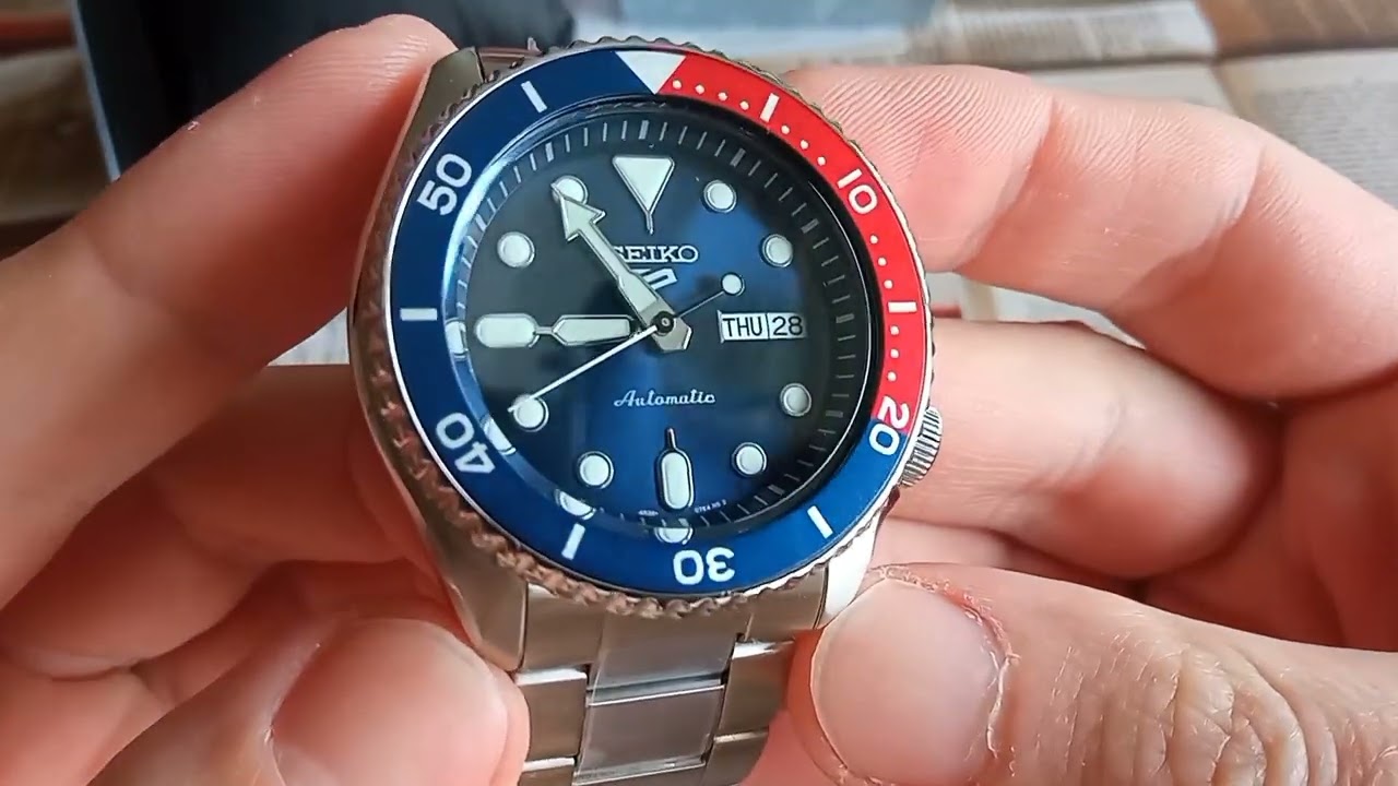 Seiko 5 Sports SRPD35K1  Пепси, как старый друг