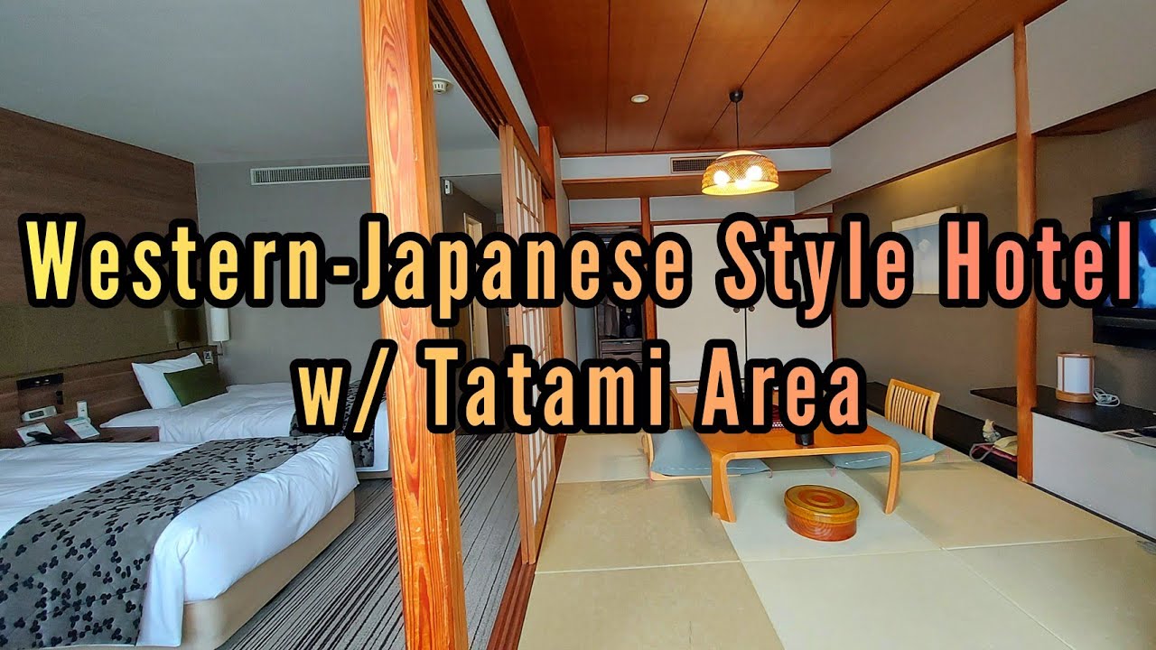 Western - Japanese Style Hotel with Tatami Area Room Tour | Miyajima Island,Hiroshima