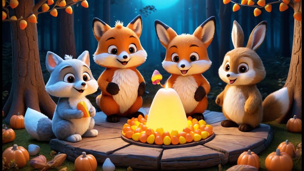 Fluffy Fox and the Candy Corn Forest | Sweet Forest Adventure Song for Kids | Fun Rhyme
