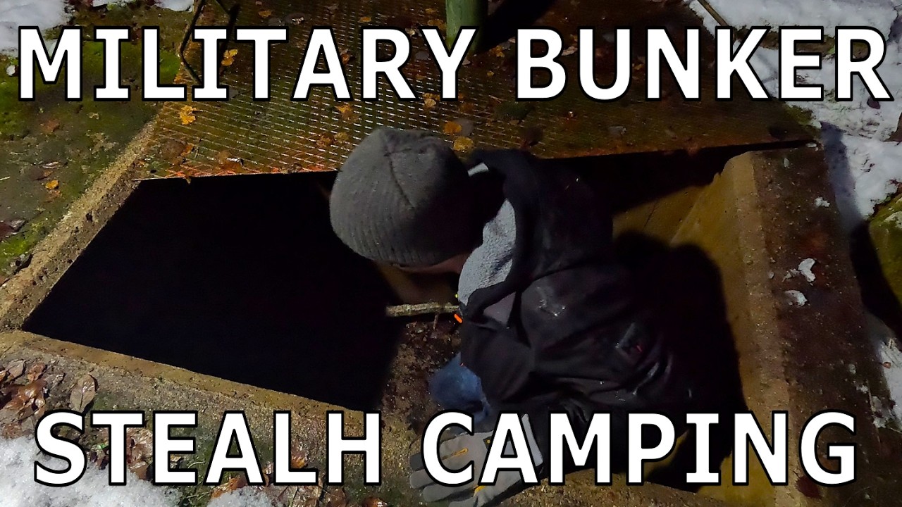 Скрытый кемпинг в старом военном бункере | Спать здесь не стоит! |