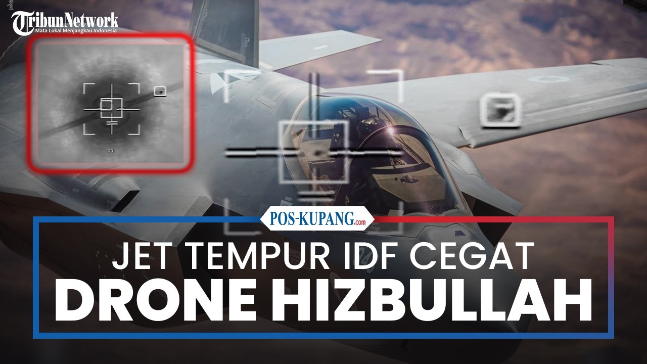 Jet Tempur IDF Cegat Drone Hizbullah dari Lebanon
