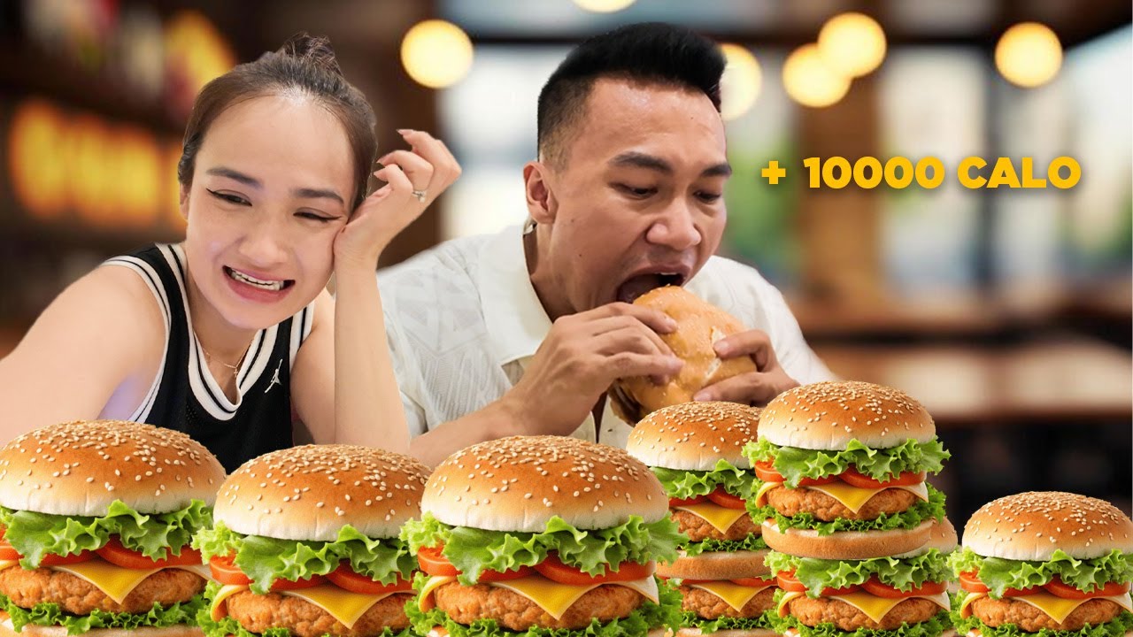 10,000 Calories Gây Choáng! | Cặp Đôi “Hủy Diệt” Burger