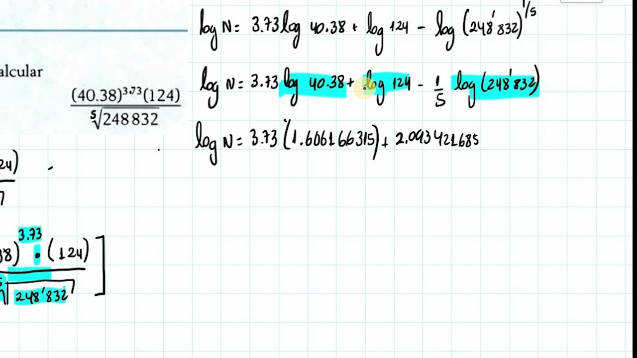 SIMPLIFICACIÓN DE LOGARITMOS | EXPLICACIÓN Y RESOLUCIÓN | MATEMÁTICAS FINANCIERAS