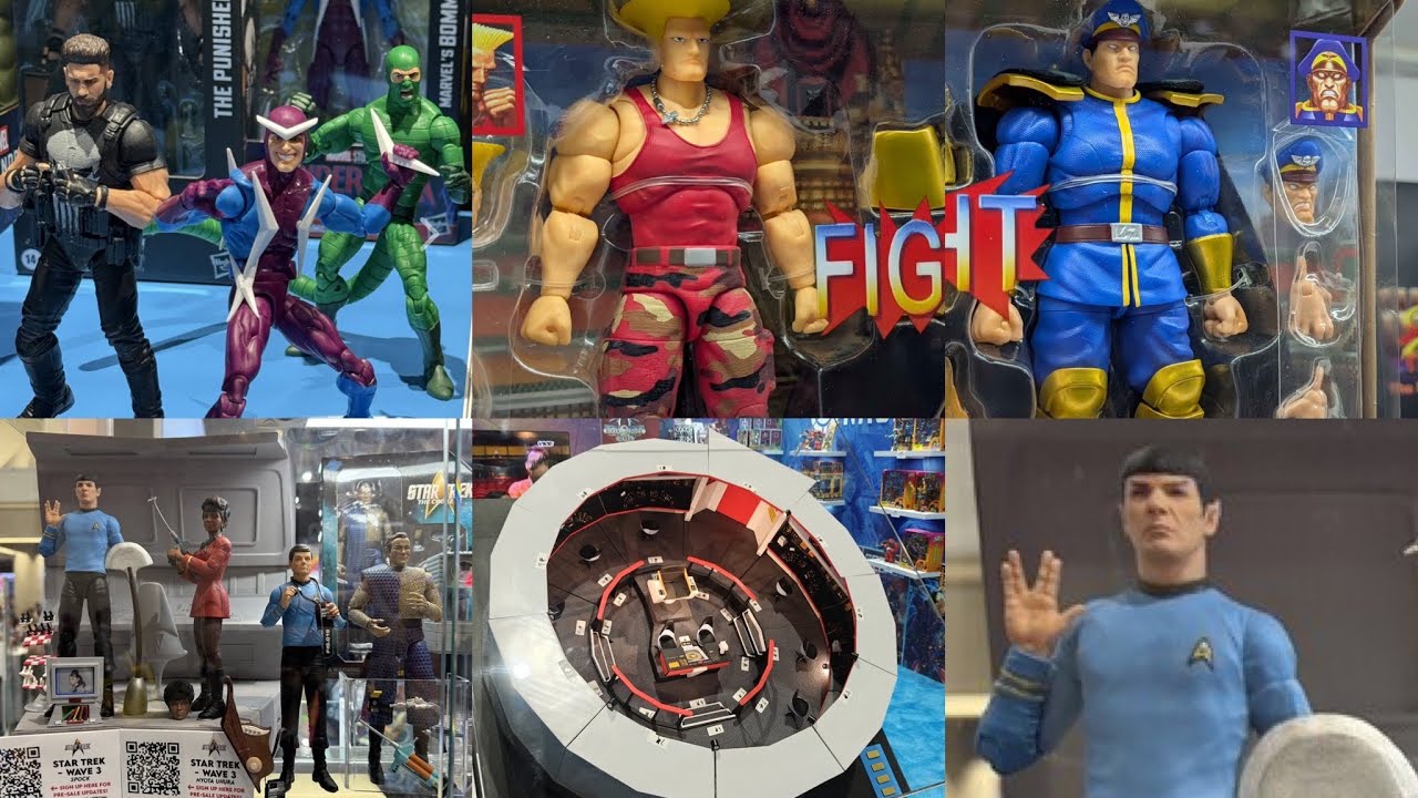 Новые фигурки Marvel Legends, Street Fighter и Star Trek на выставке SDCC 2026