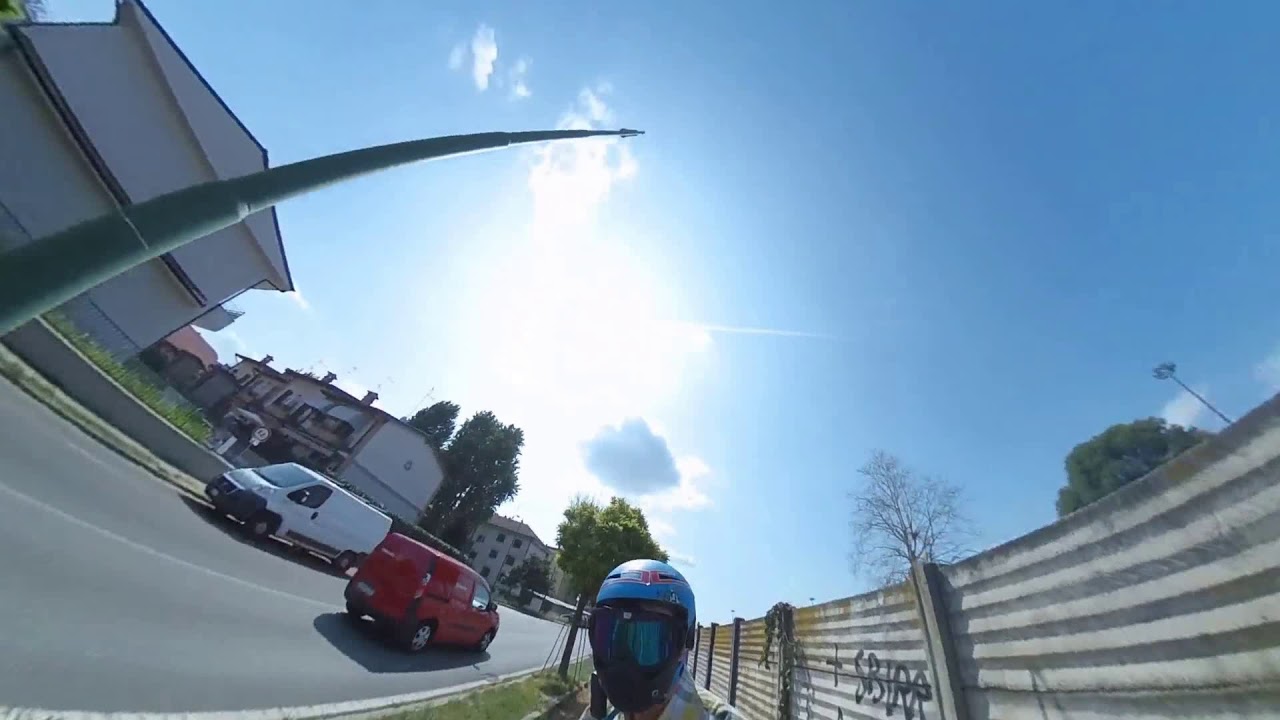 Electric skateboard  with #misphere 360 camera #tinyplanet video