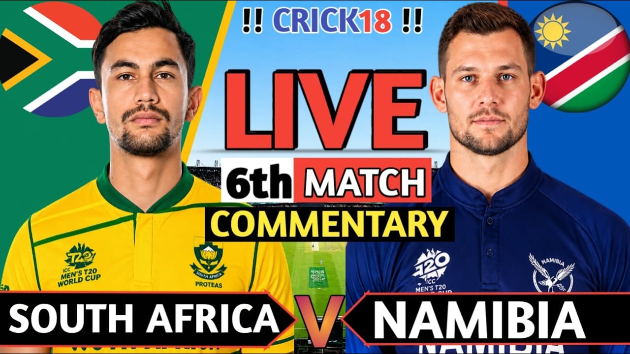 🔴Live: South Africa vs Namibia LIVE | 6th Match | Tri-Series 2026 | Live Commentary & Updates