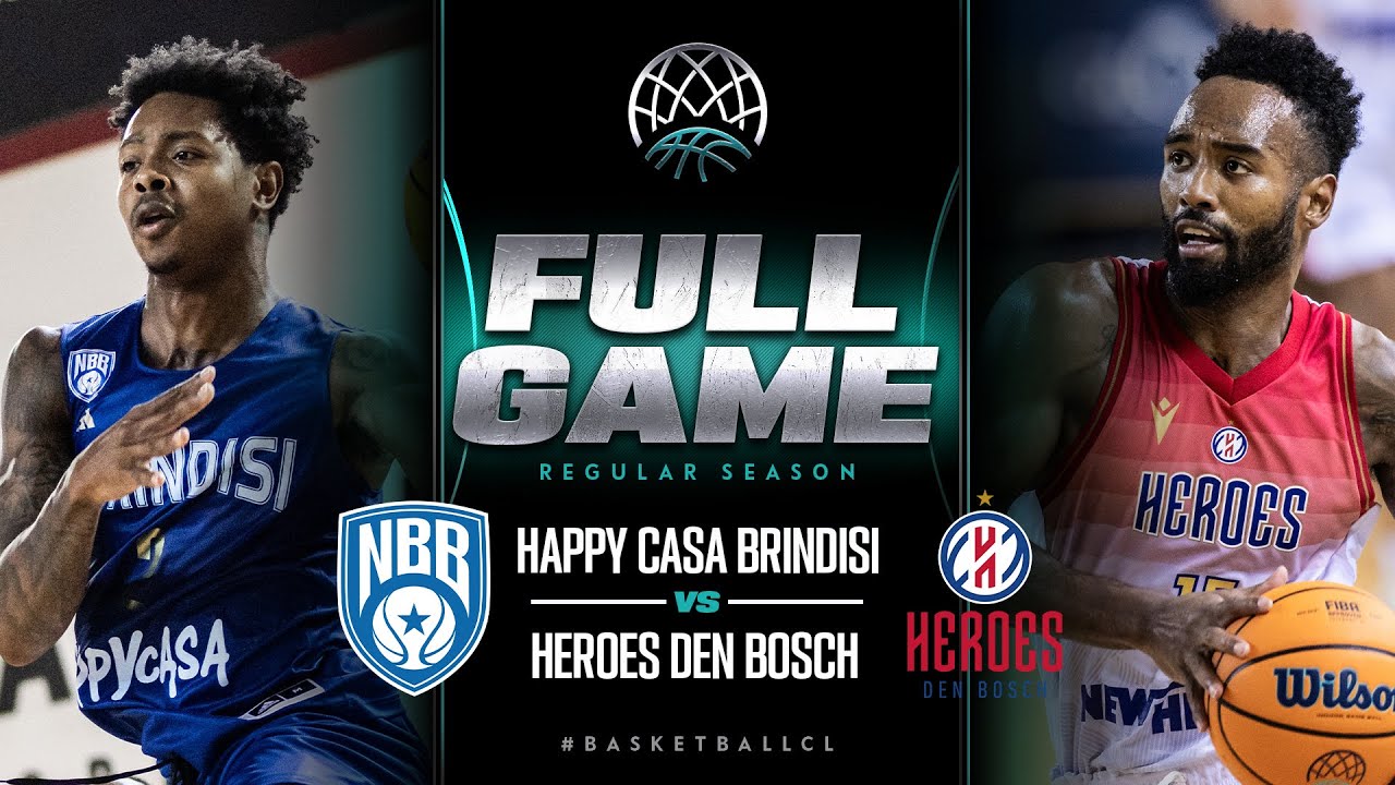 Happy Casa Brindisi v Heroes Den Bosch | Full Basketball Game | Basketball Champions League 2023-24