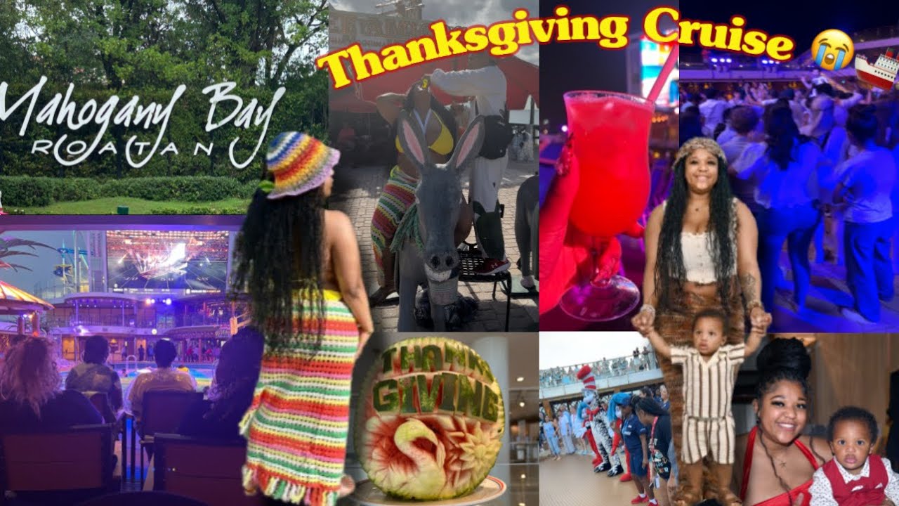 THANKSGIVING CRUISE VLOG 🚢 | Cozumel, Costa Maya, 80’s Glow Party, Donkey Ride & Food Review