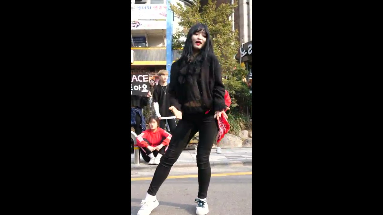 180324/ 댄스팀 그레이스 [지수] 'Good Night Kiss'-2 직캠 /홍대버스킹