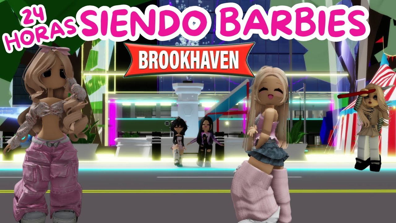 24 HORAS SIENDO BARBY'S EN BROOKHAVEN | SALE MAL | #PAULITA12 #ROBLOX #brookhaven