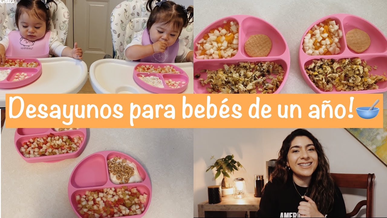 Desayunos rápidos, fáciles y nutritivos para bebés de un año! 🥣