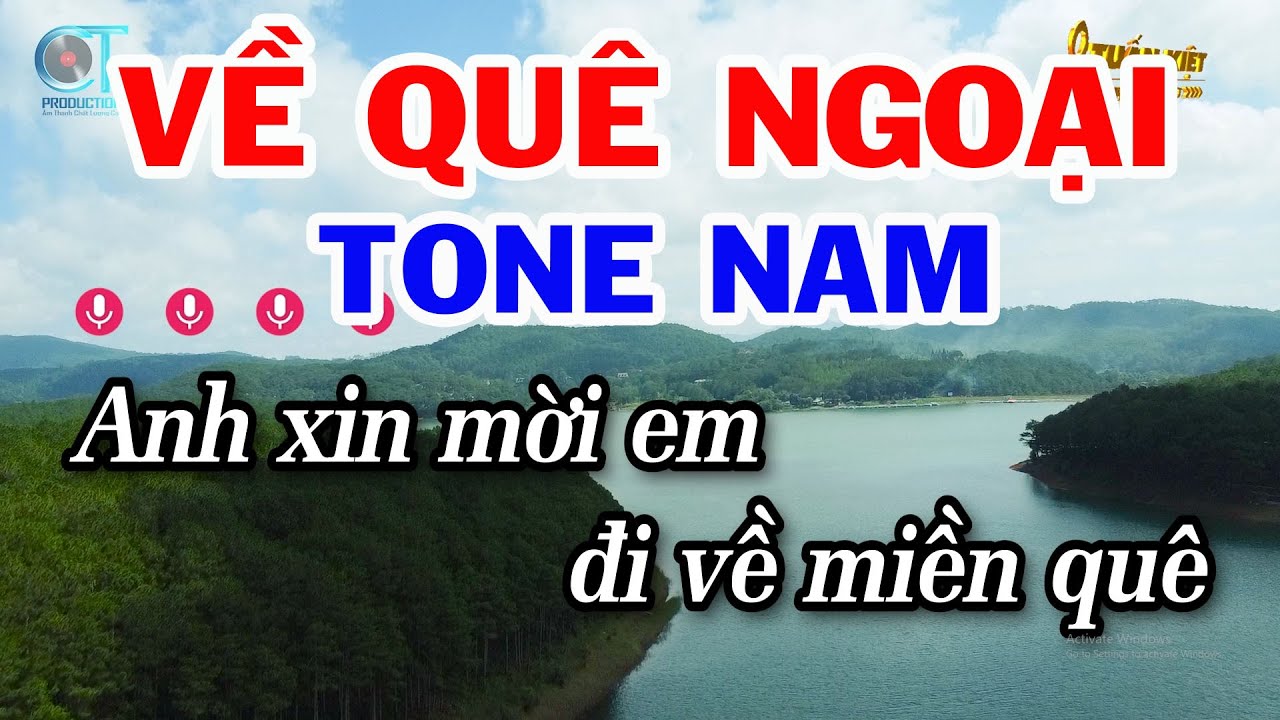Karaoke Về Quê Ngoại Tone Nam ( Em ) Nhạc Sống Tuấn Kiệt