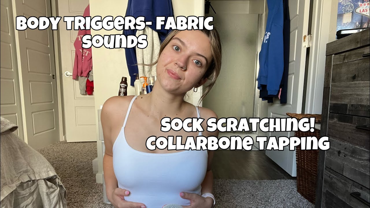 ASMR| One Hour of Body Triggers- No Talking, Fabric Scratching, Collarbone Tapping & More!