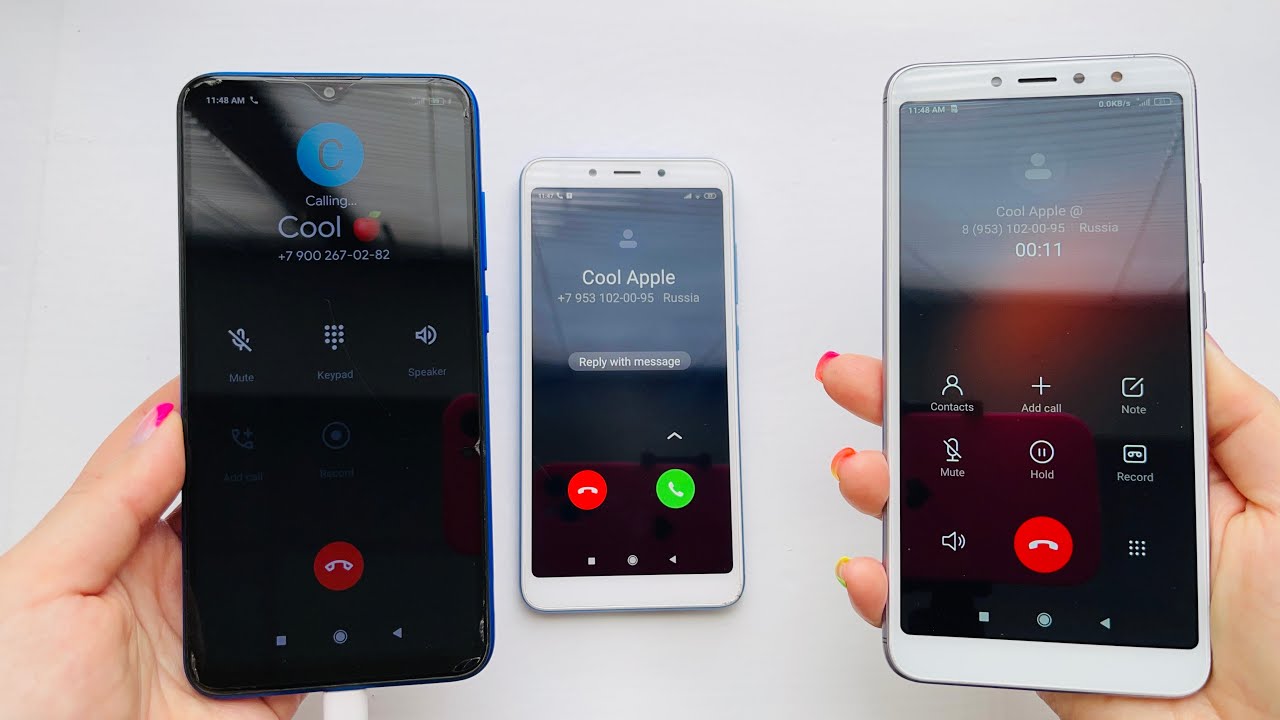 Only Xiaomi ringtones! Redmi 8A vs Redmi 6 vs S2 / Conference call & incoming & outgoing calls