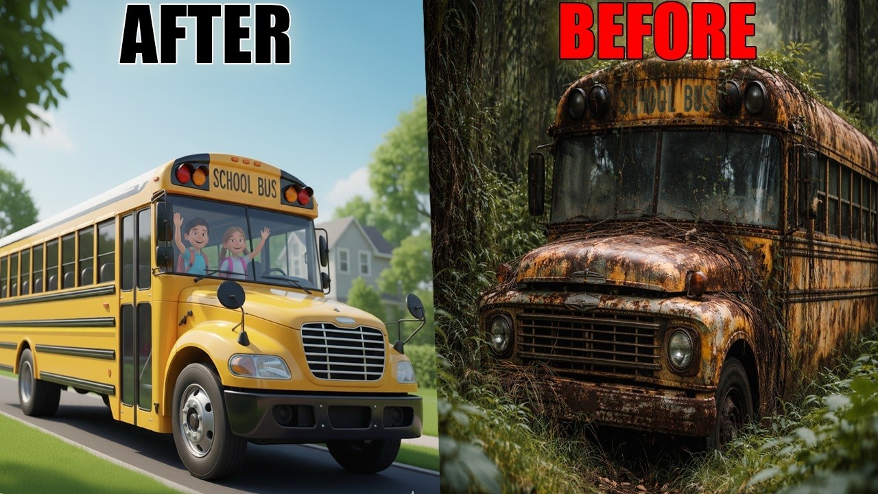 1962 Ford School Bus: 50 Years of Rust to Perfect Restoration