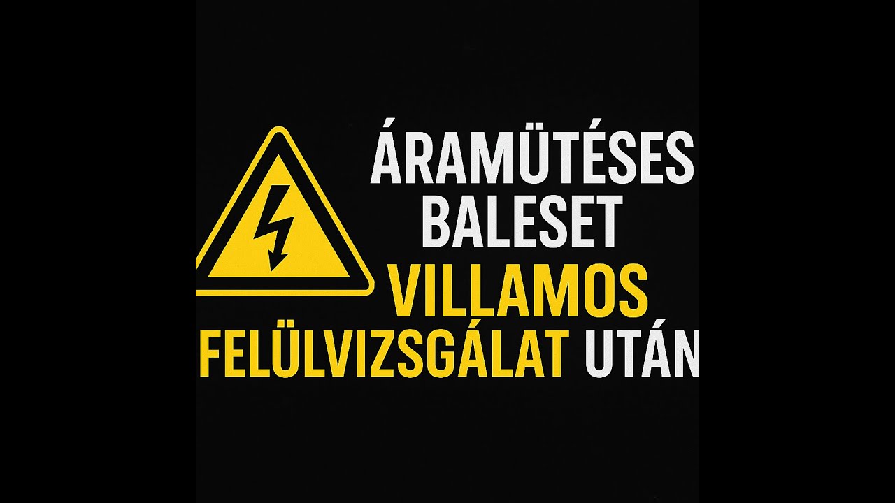 Áramütéses baleset Villamos Biztonsági Felülvizsgálat után???