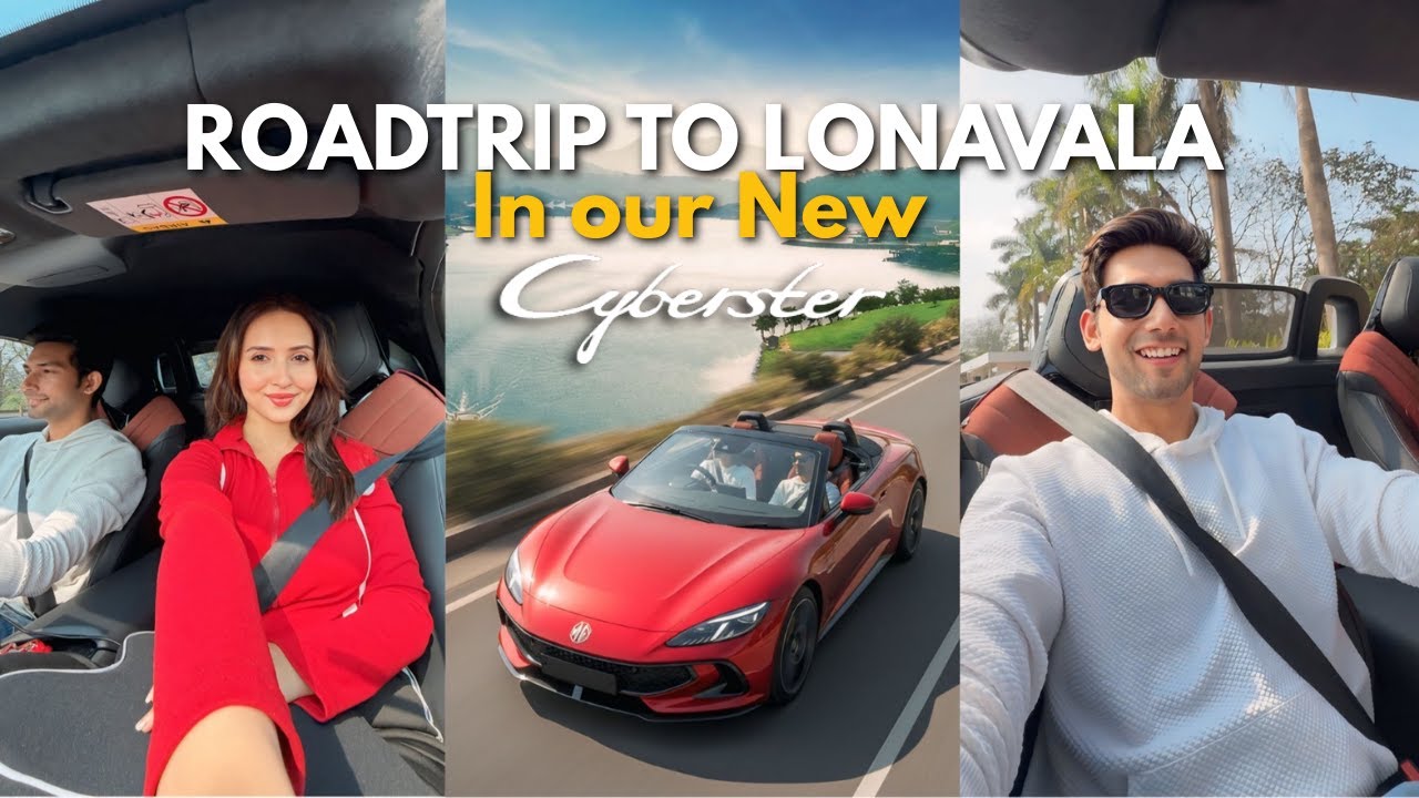 We Took Our New MG Cyberster on the Most Scenic Drive Ever | Aamby Valley Vlog🔥