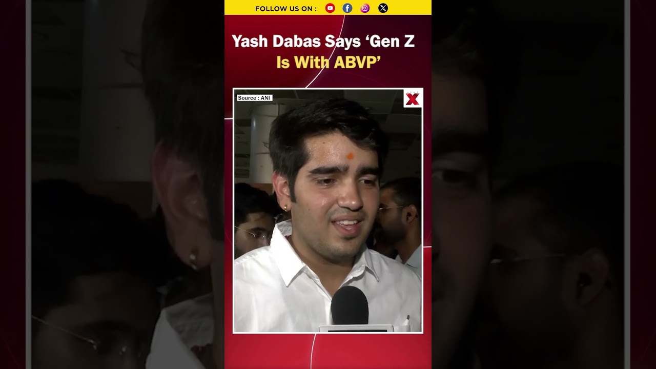 #watch #delhiuniversity  Yash Dabas Says &lsquo;Gen Z Is With ABVP&rsquo;