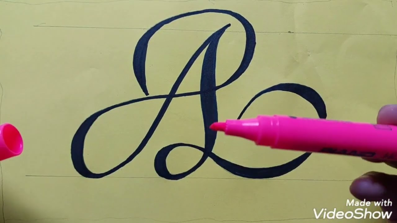 cursive letter A  stylish letter A . alpha bets A . tattoo font A