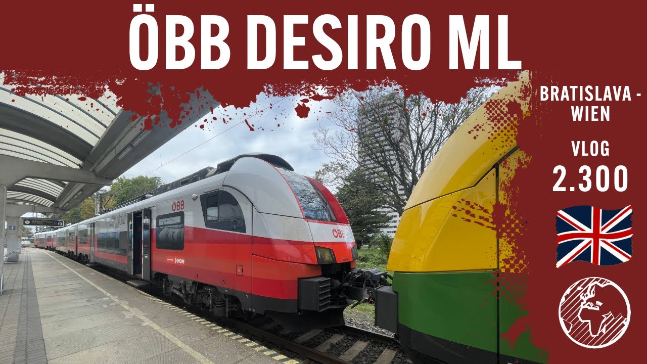 With an &Ouml;BB Desiro ML to Vienna | TripReport | Vlog 2.300