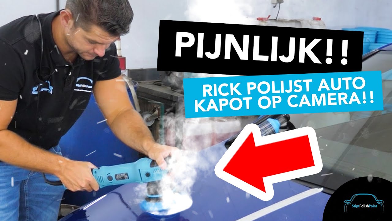 PIJNLIJK!! Rick polijst auto kapot op camera!!