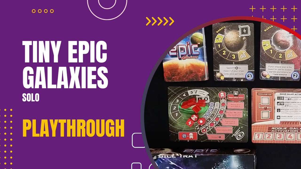 Tiny Epic Galaxies Solo Playthrough | DaniCha