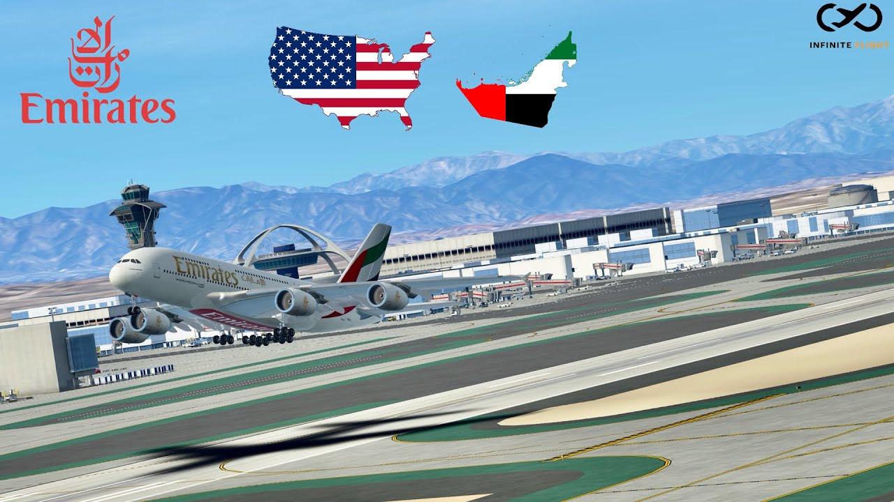 Infinite Flight GLOBAL: Los Angeles (LAX) to Dubai (DXB) | Emirates Airways | Airbus A380-800
