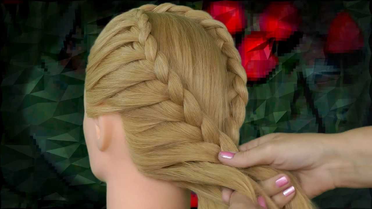 Плетение кос. Weaving braids.
