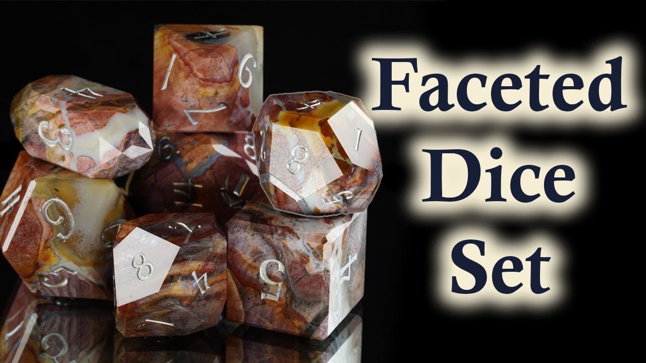 We mined our own gemstone to make D&D dice