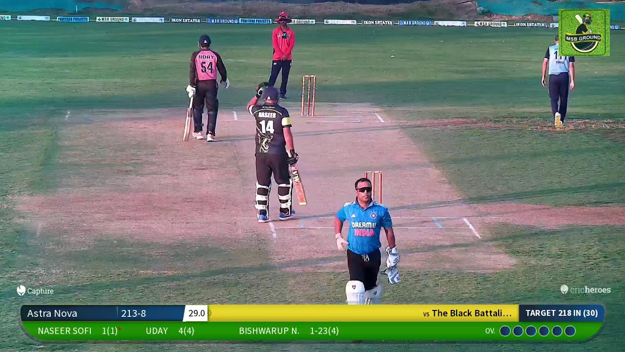 The Black Battalion vs Astra Nova live cricket match | 14-Dec-25 12:41 PM 30 live - MSB TURF T30 Ch
