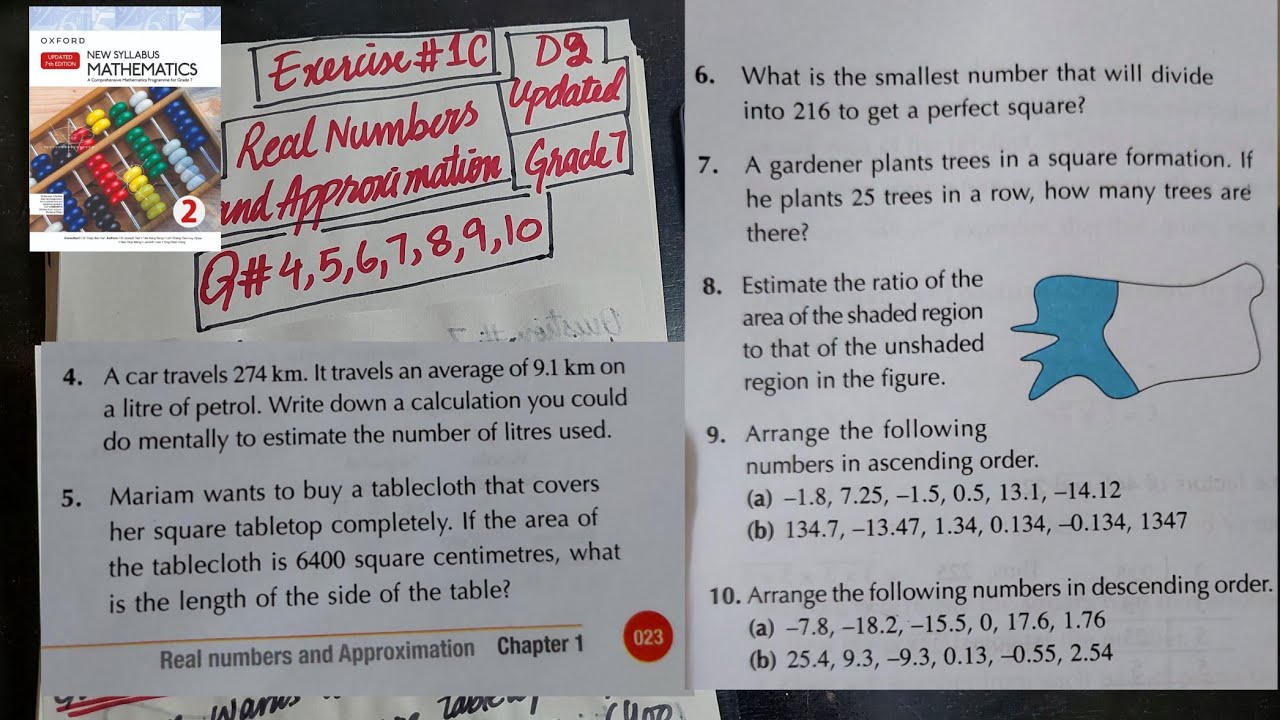 D2 | Exercise no 1C | Q # 4 to 10 | Oxford New Syllabus updated 7th Edition | book 2 | 7th class