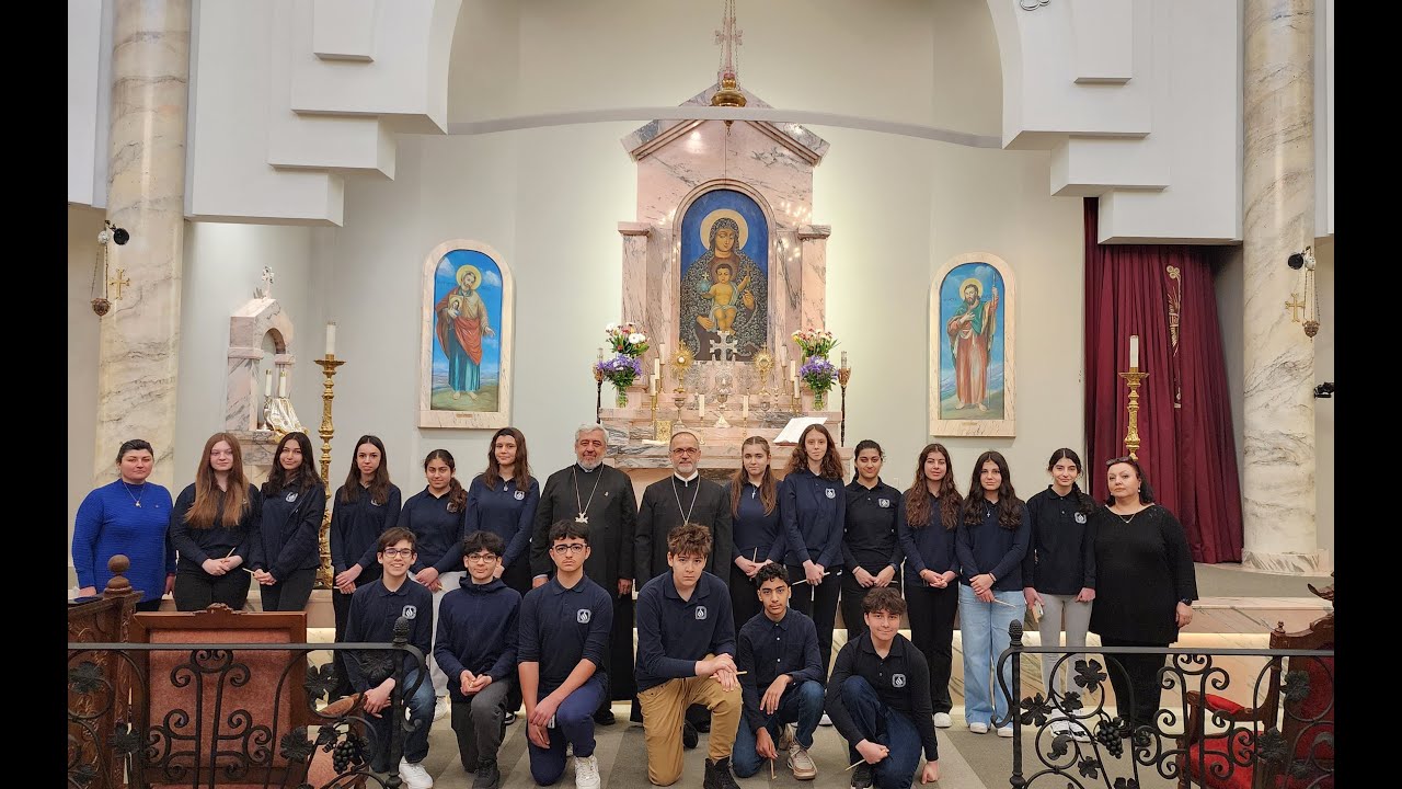 St. Sahag & St.Mesrob Armenian Saturday School graduating class visited Holy Trinity Armenian Church