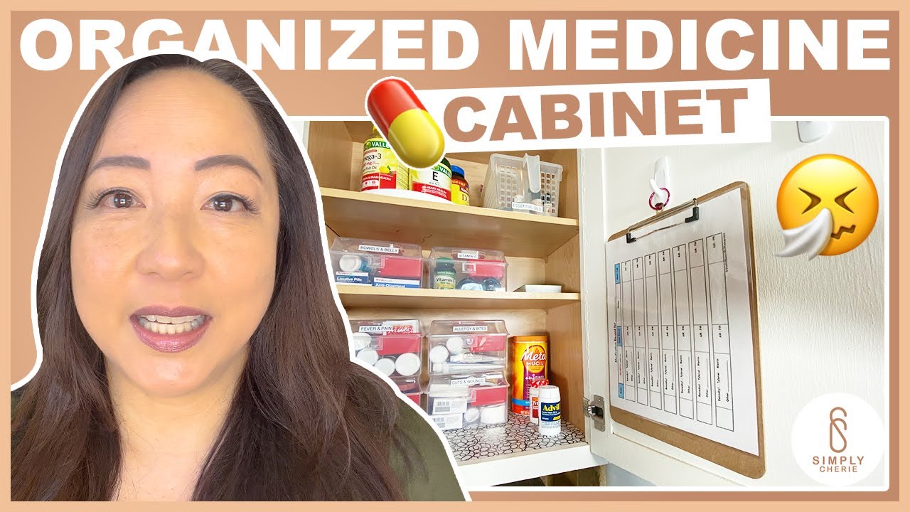 Simple Medicine Cabinet Organization