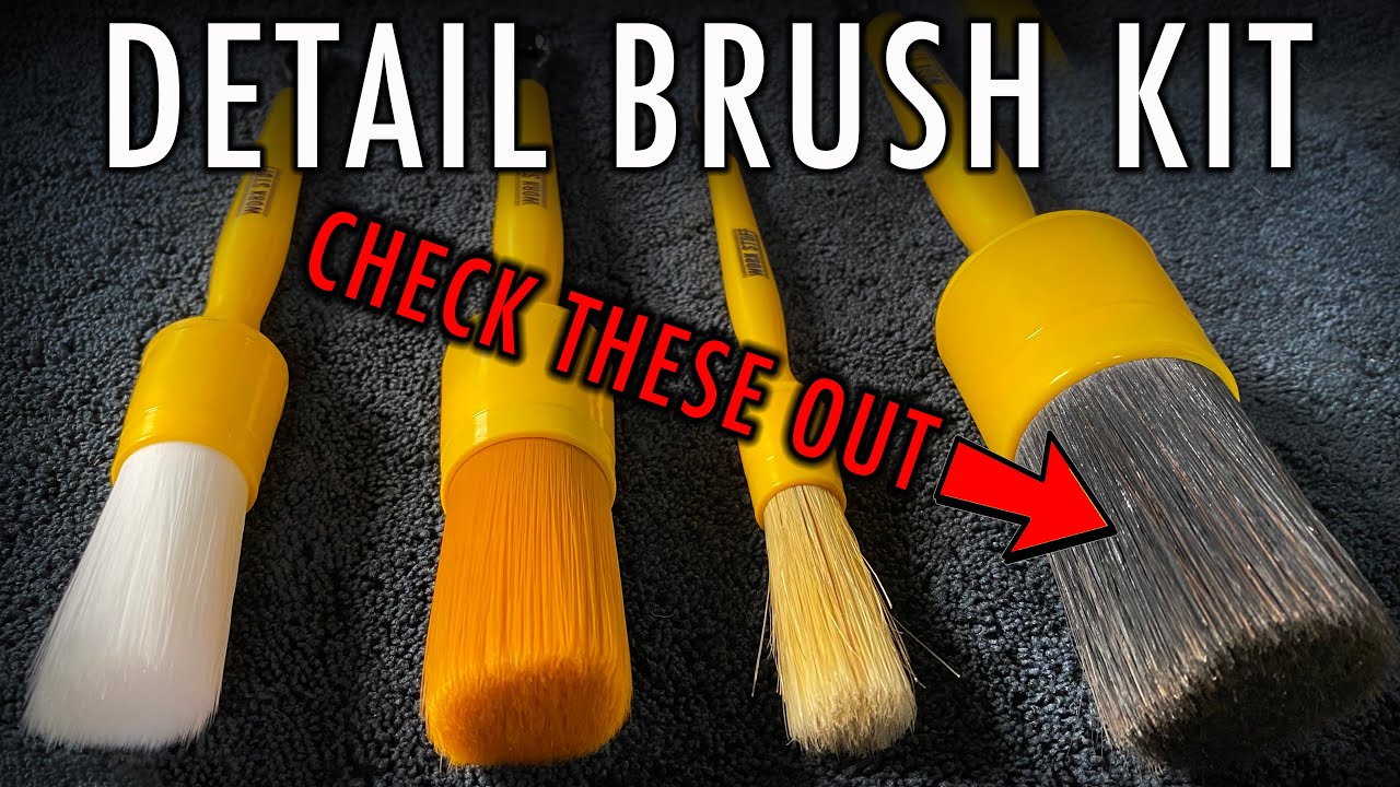 AMAZING DETAILING BRUSHES. WORK STUFF DETAIL BRUSH KIT