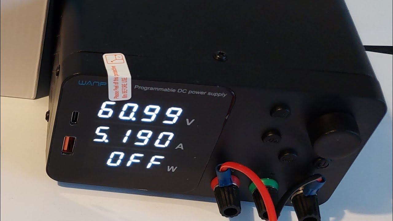 Wanptek TPS605 load test, measurement accuracy
