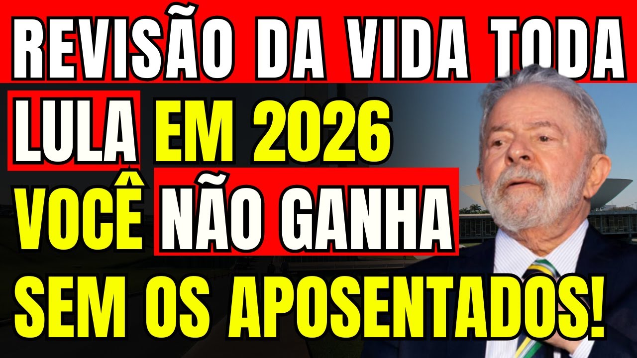 URGENTE! LULA EM 2026 VOCÊ NÃO GANHA: ESSE REAJUSTE É UMA VERGONHA