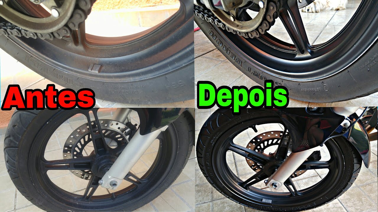 Como Limpar Rodas de Liga Leve da Moto e dar Brilho.