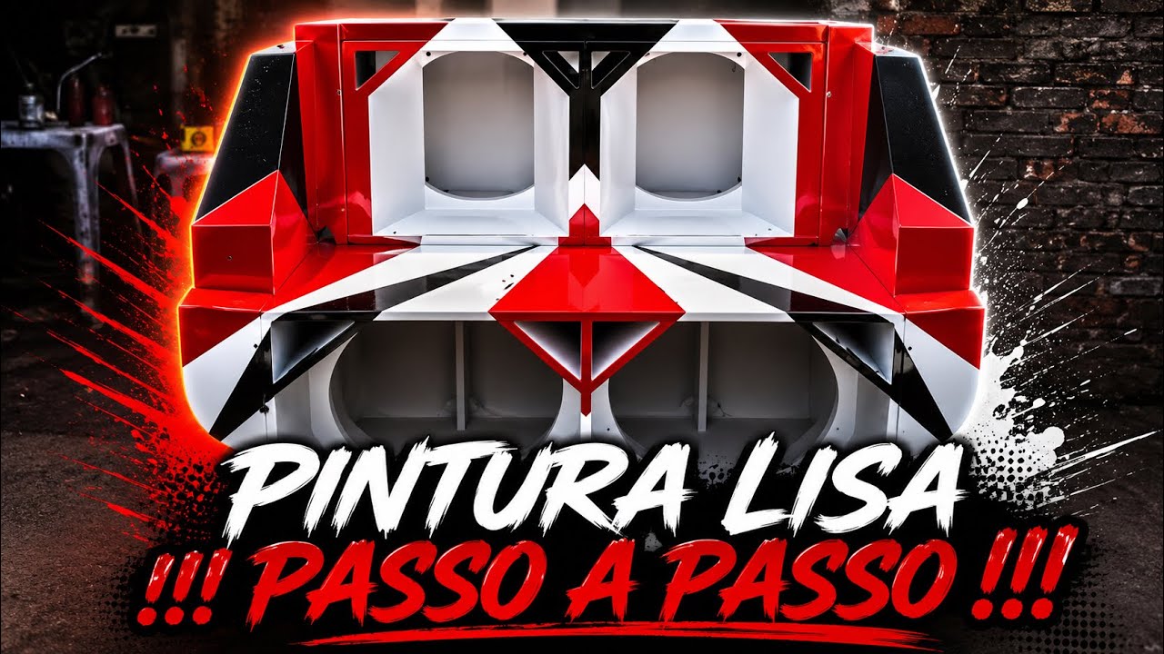 PINTURA LISA CAIXA DE SOM PASSO A PASSO!!! COMO FAZER?